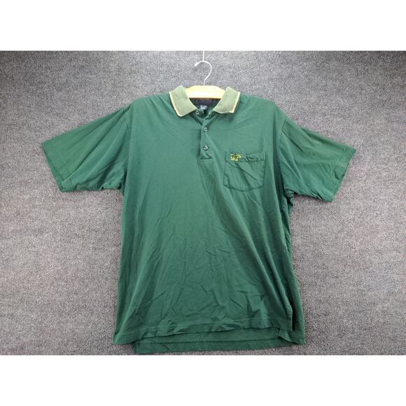 Mens Jack Nicklaus Polo Shirt Size L Green Embroidered Golden Bear - Picture 2 of 13